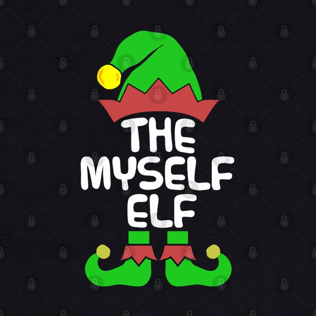 Myself Elf Matching Family Group Christmas Party Pajama by silvercoin